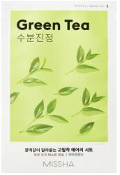 MISSHA - Mască de față cu ceai verde, Airy Fit Sheet Mask, 19g Masca de fata