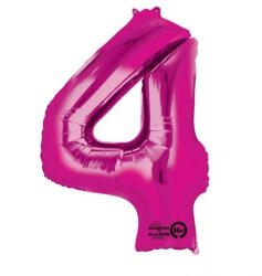 Grabo Balon folie cifra 4 roz 66cm