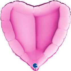 Balloons4party Balon folie inima roz metalizat 45cm