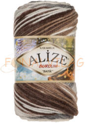 alize BURCUM BATIK - Fehér, barna, szürke melír - 5742