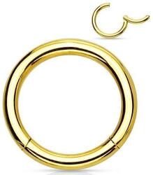  Szegmens karika piercing titánból Arany 0, 8