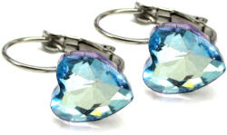  CSILLOGÓ SZÍV kapcsos fülbevaló - halvány aquamarine (5 éves kortól tinédzser korig) (2022031022)