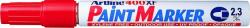 Artline Marker cu vopsea ARTLINE 400XF, corp metalic, varf rotund 2.3mm - rosu (EK-400XF-RE) - officeclass