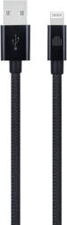 Dviced Cable USB-A to Lightning Nylon Textile 0, 25m - Black (DV120001)