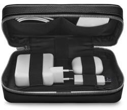 Woolnut Кожен органайзер за аксесоари от Woolnut - черен (K-WNUT-TO-A-867-BK)