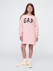 GAP Детски оверсайз суитшърт рокля с лого GAP GAP | Rozov | Момичешки | 116/122