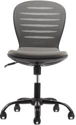 RFG Детски стол RFG Flexy Black, дамаска и меш, сива седалка, сива облегалка