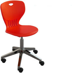 RFG Ученически стол RFG Maxima Move Chrome, полипропилен, до 120 kg, червен - BestPC - 254,06 лв