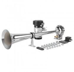Seger Claxon cu compresor goarna cromata 35cm sunet mono 115dB 24V (ALM 09998)