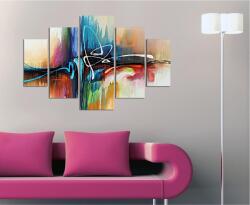 Adana Tablou MDF ( 5 buc ) Miracle, Multicolor, 56x92 cm (236MIR2929)