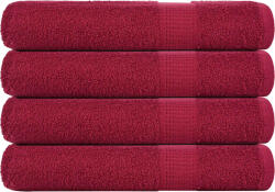 vidaXL Кърпи FROGN 4 бр. бордо 100x200 см 360 г/м2 (136747)