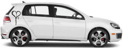 4 Decor Sticker auto - Inima trista