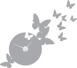 4 Decor Sticker Ceas de Perete Ceas cu Fluturi
