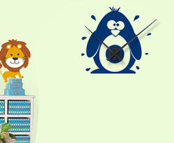 4 Decor Sticker Ceas de Perete Pinguin