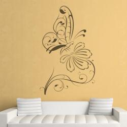 4 Decor Sticker Floarea si fluturasul 2 - beestick-deco - 29,00 RON