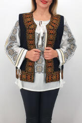 Magazin Traditional Vesta brodata cu model traditional Lucretia 3