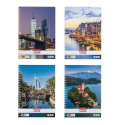 Herlitz City II. A/4 70 lapos vonalas spirálfüzet (400201492)