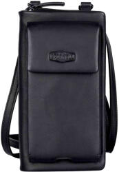 Sparwell Livia női bőr kézitáska pénztárcával - fekete