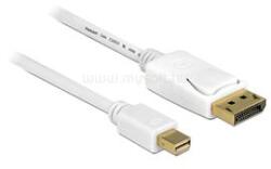 Delock Kábel mini Displayport dugó > Displayport dugó 5 m, fehér (DL83484) (DL83484)