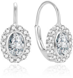 Beneto Csillogó ezüst fülbevaló cirkónium kővel AGUC1808L