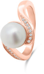 Brilio Silver Bájos bronz gyűrű igazgyönggyel RI061R 48 mm