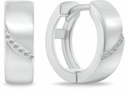 Brilio Silver Bájos karika ezüst fülbevaló EA212W