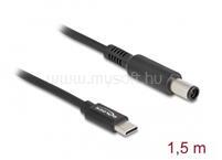 Delock Laptop töltőkábel USB Type-C apa - Dell 7, 4 x 5, 0 mm apa (DL87975) (DL87975)