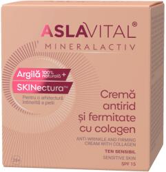 Farmec Mineralactiv ránctalanító és feszesítő krém kollagénnel, SPF 15, érzékeny bőrre, 50 ml