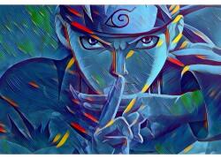 Naruto Poszter Konoha Paint, 61x90cm, Többszínű (poster60-7777777777777785397)