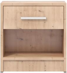 KringX Iris Éjjeliszekrény, 1 fiók, 39x28x40 cm, Kézműves tölgyfa szín