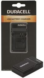 Duracell fényképezőgép akkumulátortöltő, USB, fekete, 120x120x25mm (DRP5953)