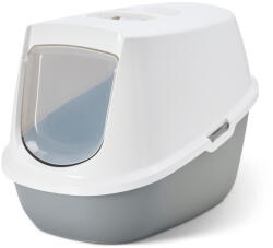 SAVIC Savic Nestor macska WC - Kezdőszett: WC világosszürke/fehér + 2szűrő + 12db Bag it up alomalátét