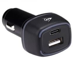 Dunlop , Szivargyújtós Töltő 1xUsb/Usb-C, 12/24V (33242170) (33242170)