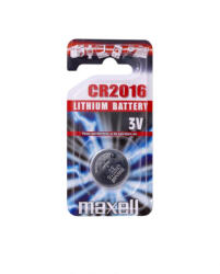 Maxell CR2016 Gombelem, Lítium 3V, 1db-os (11239100)