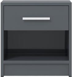 KringX Iris Éjjeliszekrény, 1 fiók, 39x28x40 cm, Antracit szürke