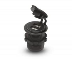 Maxspeed Szivargyújtó Helyére Beépíthető Dupla USB Aljzat 5V 2, 4A Vízálló (93USB2) (93USB2) - aqua