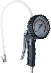 BGS technic Pisztoly markolatos keréknyomásmérő és levegőpumpa, 0-12bar (BGS-3242)