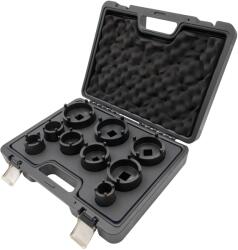 Lincos Hornyos anya dugókulcs készlet külső körmökkel, KM4 - KM12, 9db (MG93299)