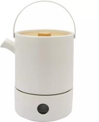 Bredemeijer Umea Teáskészlet melegítővel, fehér, kerámia, Tartalom: 1, 20 Liter, Magasság: 270 mm