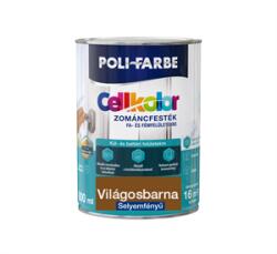 POLI-FARBE Cellkolor selyemfényű zománcfesték világosbarna 0, 8 L (2030104007)