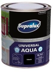 Supralux Universal Aqua vizes sf. zománc fekete 0, 75 L (5247219)