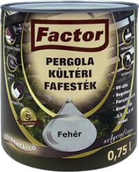 Festék Bázis Factor Pergola kültéri fafesték fehér 0, 75 L (247)