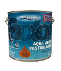 Festék Bázis Factor aqua vastaglazúr sf. teak 2, 5 L (959)