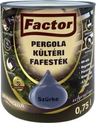 Festék Bázis Factor Pergola kültéri fafesték szürke 0, 75 L (249)