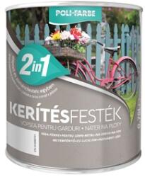 POLI-FARBE Poli-Farbe kerítésfesték fekete 0, 75 L (2030105007)