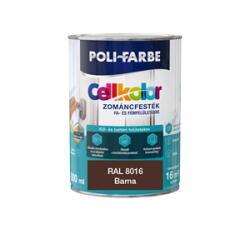 POLI-FARBE Cellkolor mf. zománc Barna RAL 8016 0, 8L (2030101035)