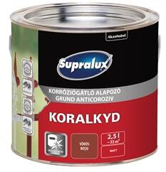  Supralux Koralkyd korr. gátló alapozó vörös 2, 5 L (5164202)