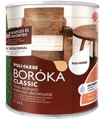 POLI FARBE Boróka classic vizes vékonylazúr mahagóni 2, 5L (1877)