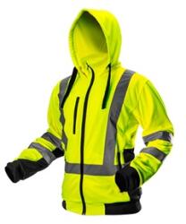 NEO TOOLS 81-745-XXL láthatósági munkakabát, sárga, kapucnival KIFUTÓ (81-745-XXL)