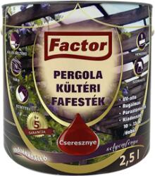 Festék Bázis Factor Pergola kültéri fafesték cseresznye 2, 5 L (268)